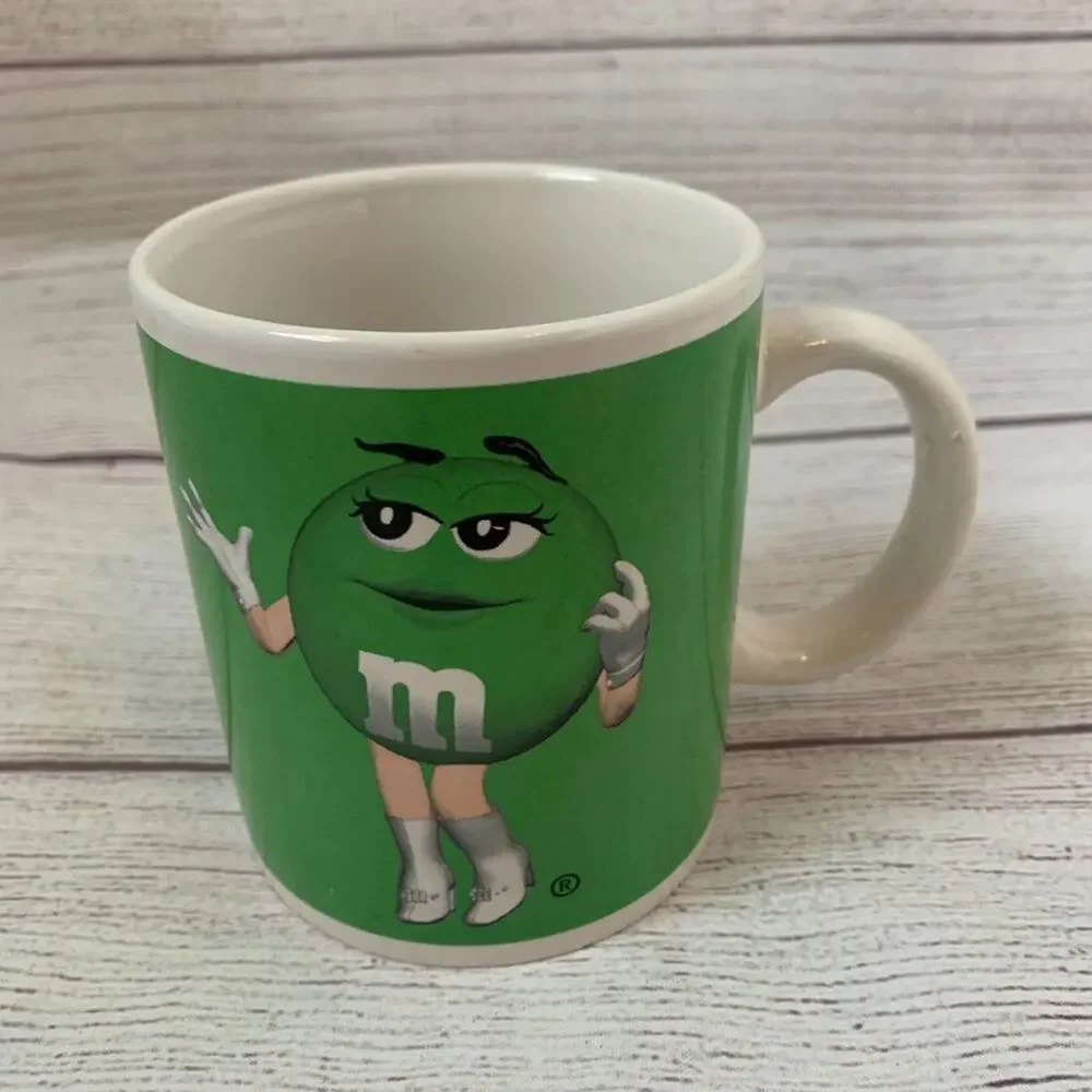 Green M&M Coffee Mug Collectible Mars Cup by Cyrk, Inc. Tea Hot Chocolate